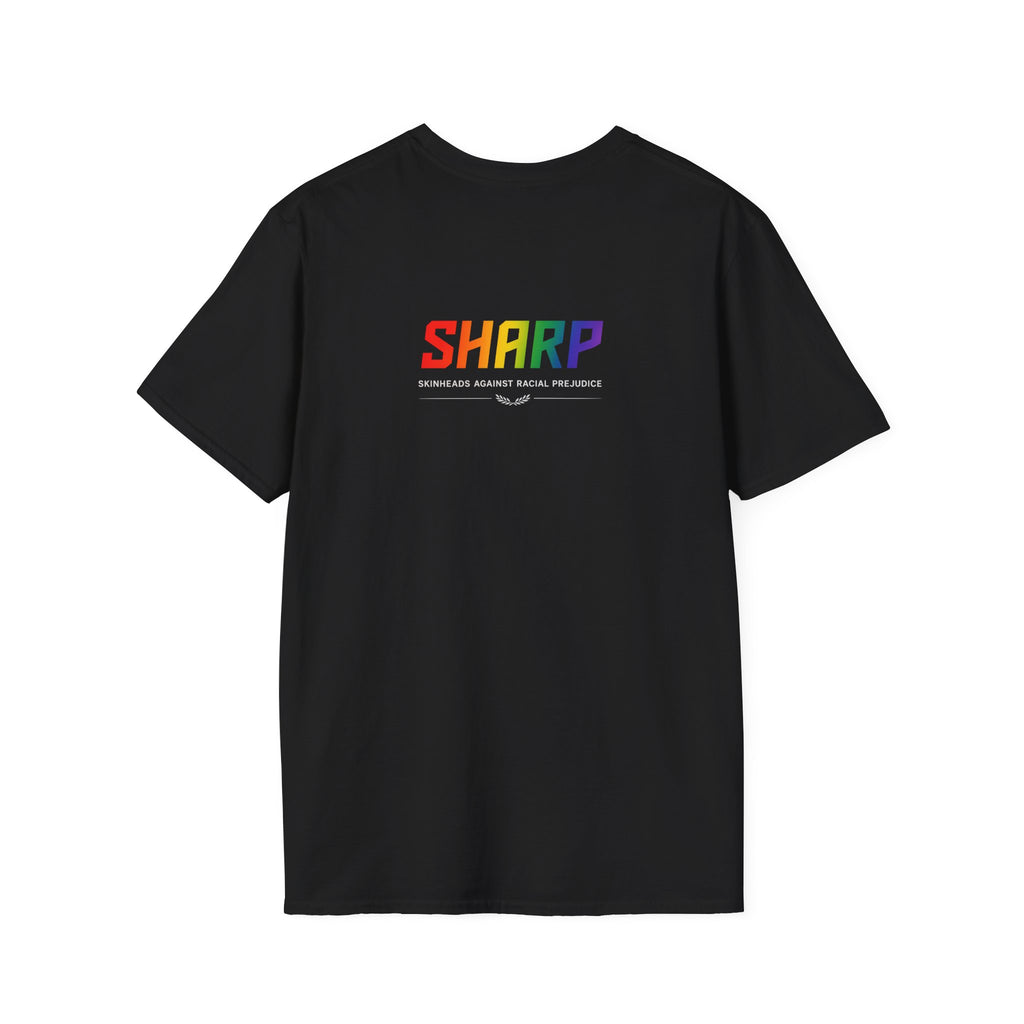 Sharp Pride T-Shirt — Rainbow Lightning Graphic Tee
