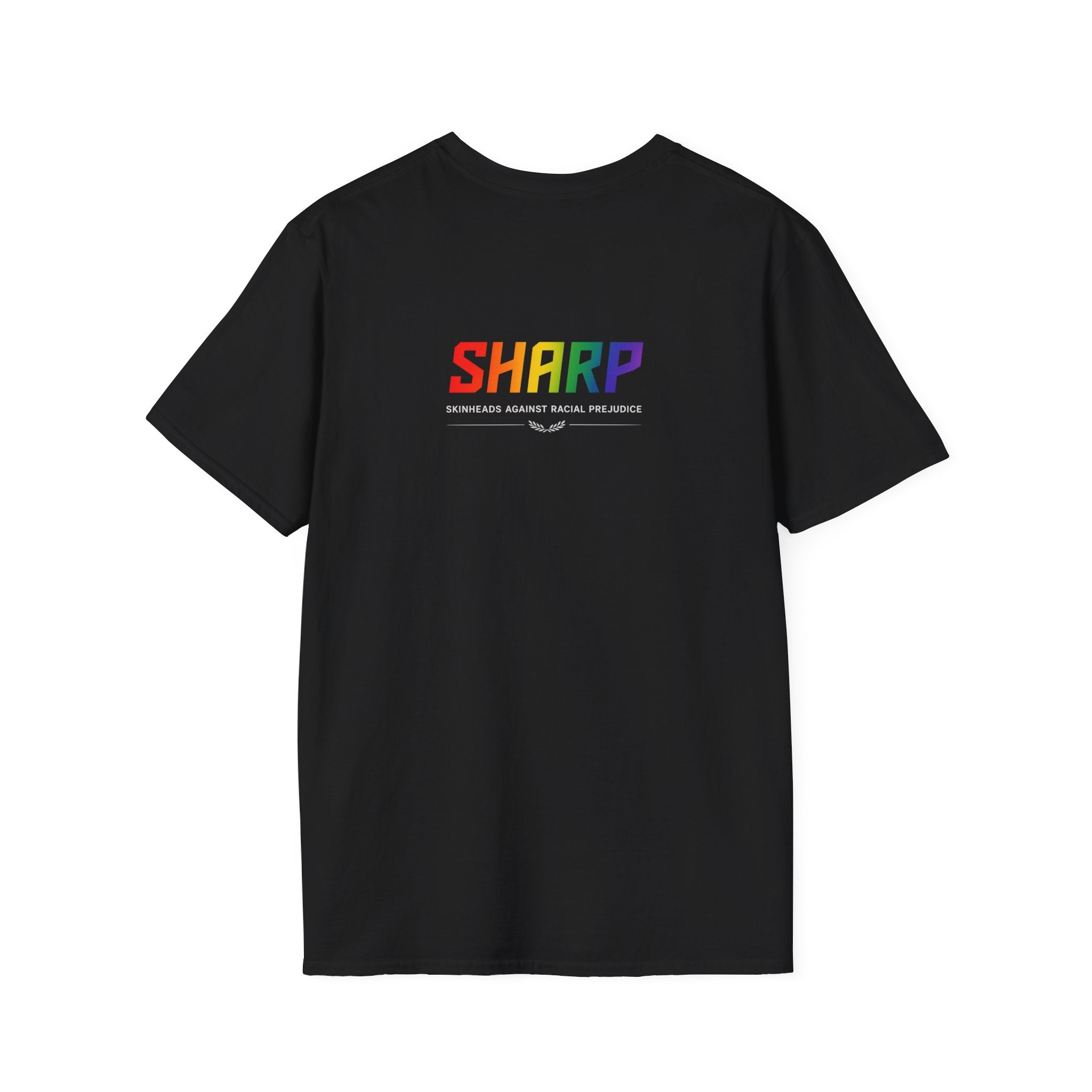 Sharp Pride T-Shirt — Rainbow Lightning Graphic Tee