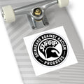 Square Sticker — SHARP "Skinheads Against Racism" Black & White Logo