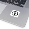 Vegan Movement Square Sticker — "161sharp" Fist with Carrot (Go Vegan for the Animals)